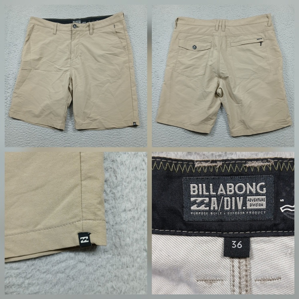 Billabong A/Div‎ Adventure Division Hybrid Shorts Mens 36 Khaki Tan Stretch - Picture 2 of 13